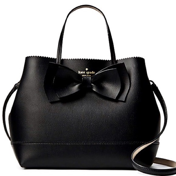 kate spade Handbags - KATE SPADE Bow Vanderbilt Giorgia Tote Satchel Handbag in Black